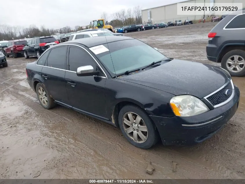 2006 Ford Five Hundred Sel VIN: 1FAFP24116G179529 Lot: 40879447