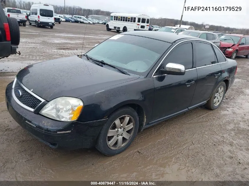 2006 Ford Five Hundred Sel VIN: 1FAFP24116G179529 Lot: 40879447