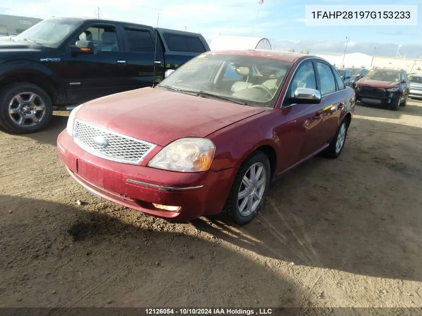 2007 Ford Five Hundred Limited VIN: 1FAHP28197G153233 Lot: 12126054