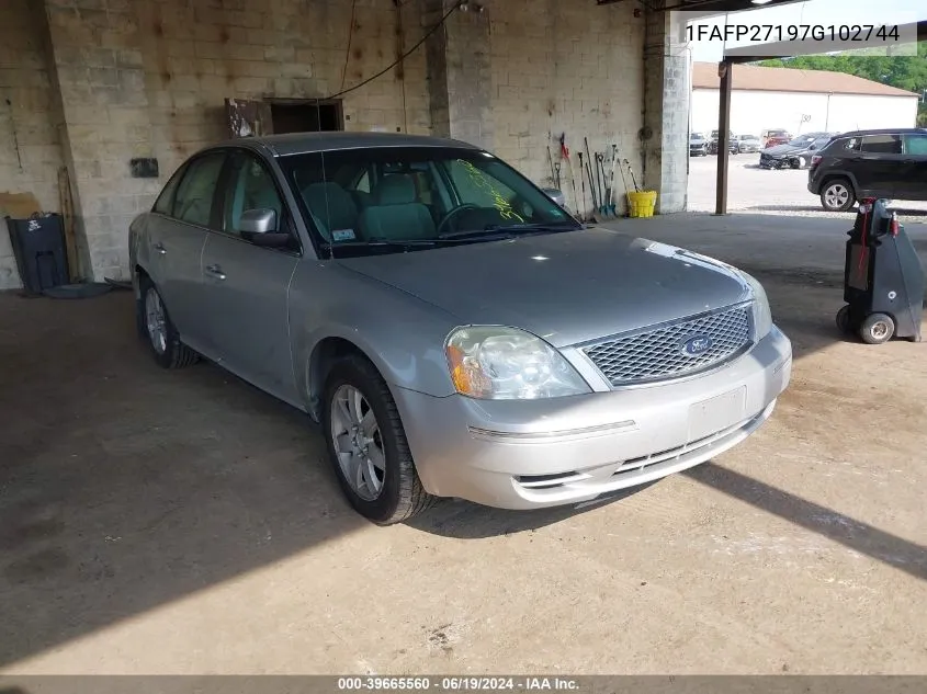 1FAFP27197G102744 2007 Ford Five Hundred Sel