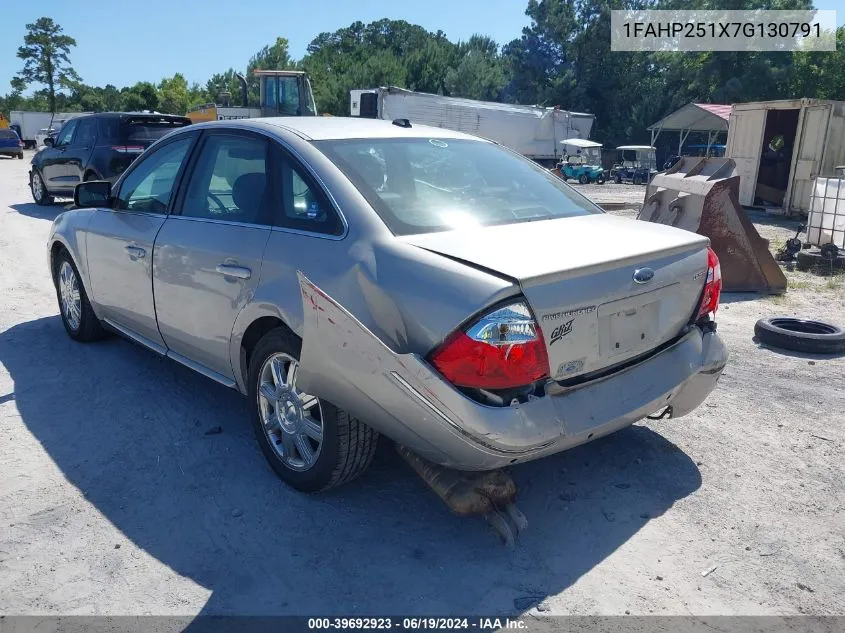 1FAHP251X7G130791 2007 Ford Five Hundred Limited