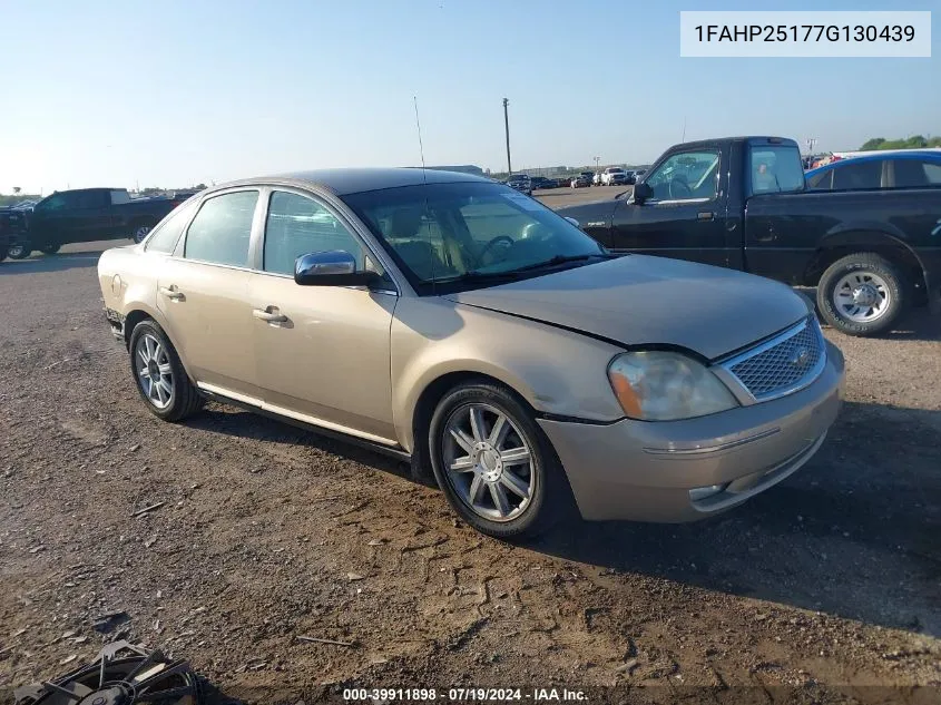 2007 Ford Five Hundred Limited VIN: 1FAHP25177G130439 Lot: 39911898