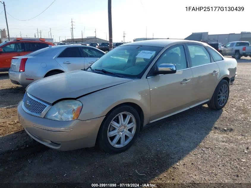 2007 Ford Five Hundred Limited VIN: 1FAHP25177G130439 Lot: 39911898