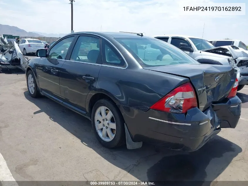 1FAHP24197G162892 2007 Ford Five Hundred Sel