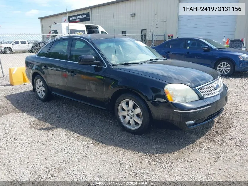 2007 Ford Five Hundred Sel VIN: 1FAHP24197G131156 Lot: 40089711