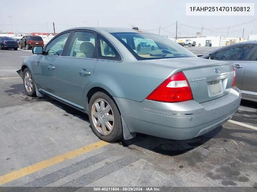 1FAHP25147G150812 2007 Ford Five Hundred Limited