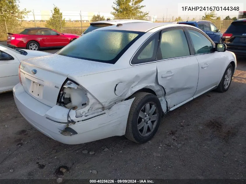 1FAHP24167G144348 2007 Ford Five Hundred Sel