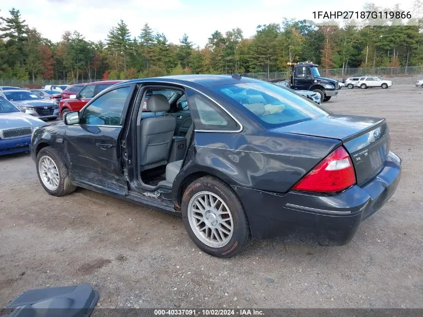 1FAHP27187G119866 2007 Ford Five Hundred Sel