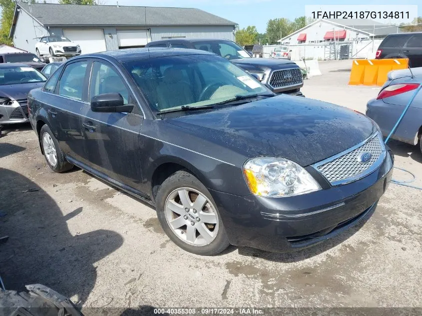 1FAHP24187G134811 2007 Ford Five Hundred Sel