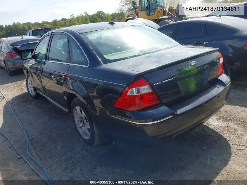 1FAHP24187G134811 2007 Ford Five Hundred Sel