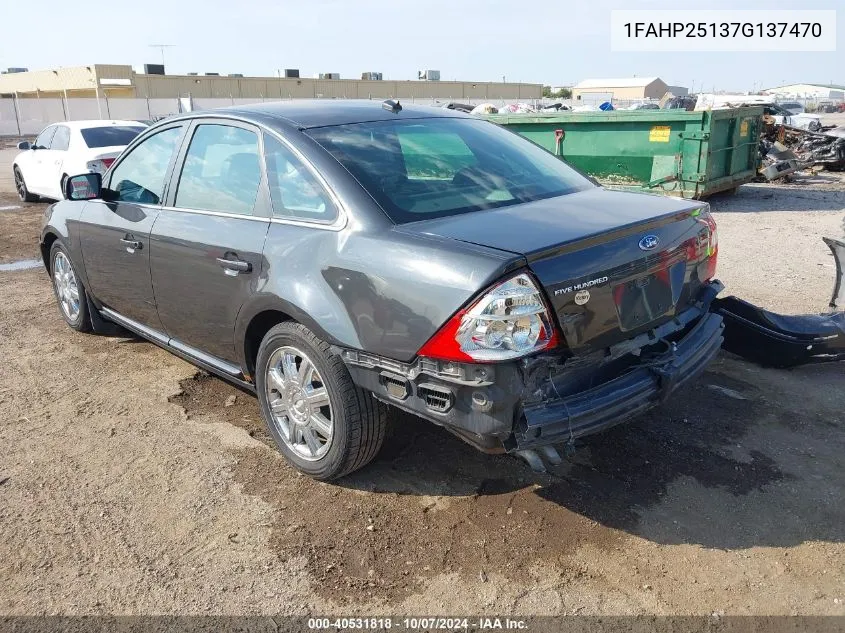 1FAHP25137G137470 2007 Ford Five Hundred Limited