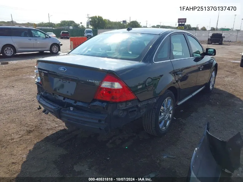 1FAHP25137G137470 2007 Ford Five Hundred Limited