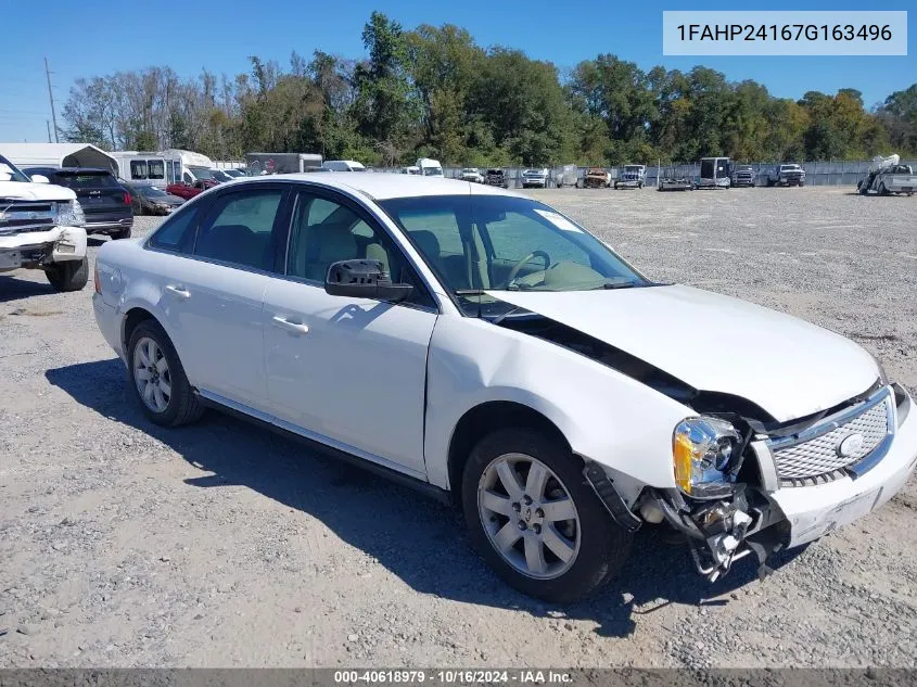 1FAHP24167G163496 2007 Ford Five Hundred Sel