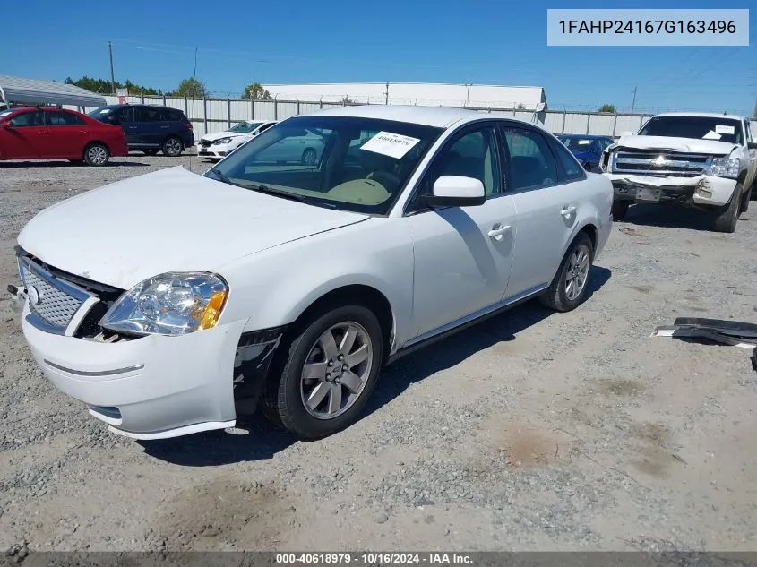 1FAHP24167G163496 2007 Ford Five Hundred Sel