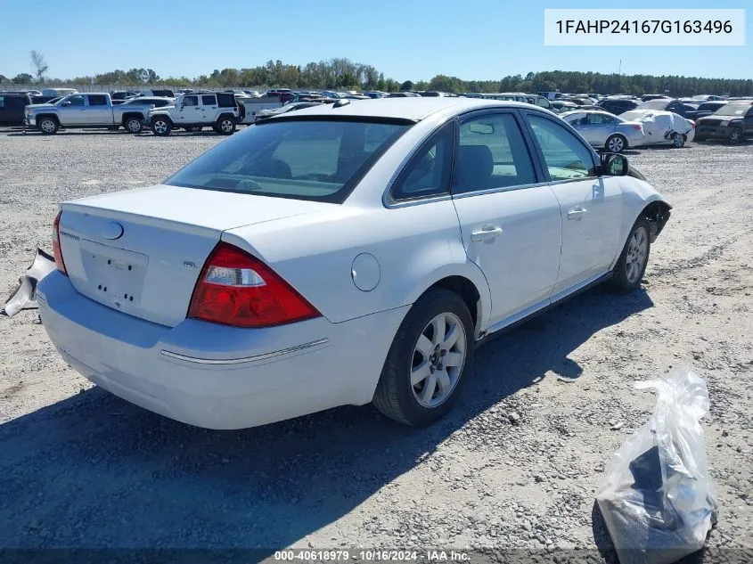 1FAHP24167G163496 2007 Ford Five Hundred Sel