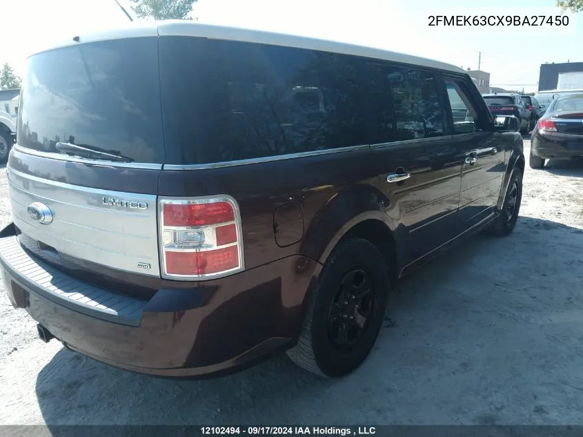 2FMEK63CX9BA27450 2009 Ford Flex