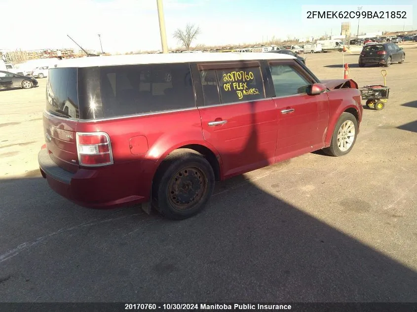 2009 Ford Flex Sel VIN: 2FMEK62C99BA21852 Lot: 20170760