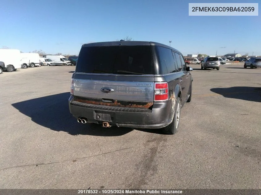 2009 Ford Flex Limited VIN: 2FMEK63C09BA62059 Lot: 20178532