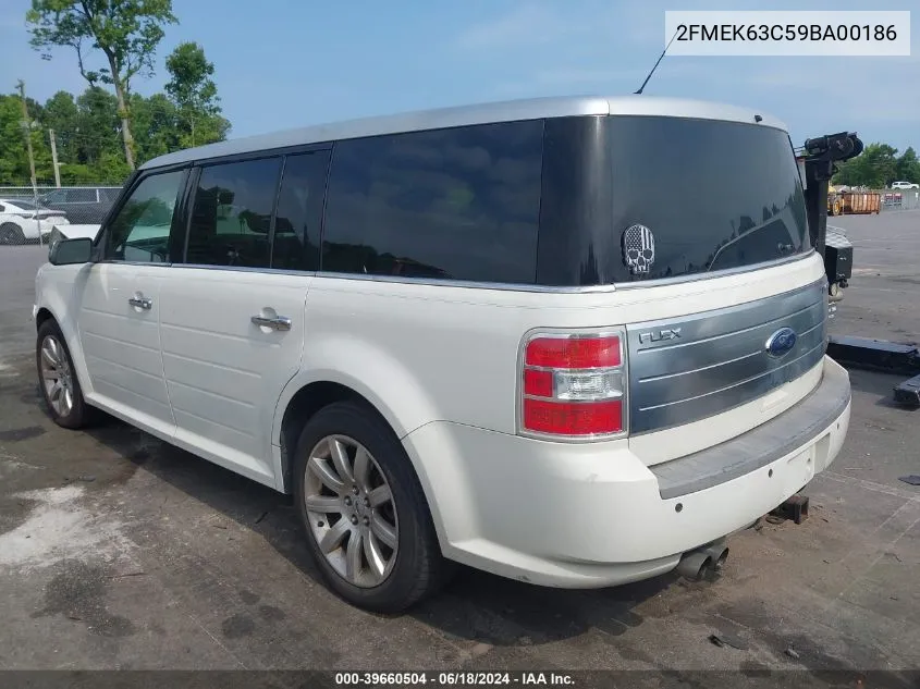 2009 Ford Flex Limited VIN: 2FMEK63C59BA00186 Lot: 39660504