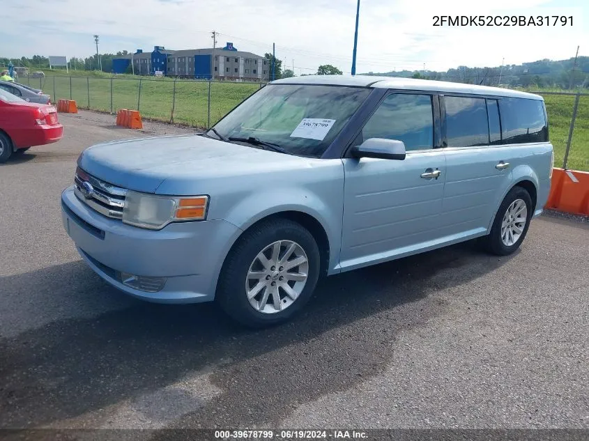 2009 Ford Flex Sel VIN: 2FMDK52C29BA31791 Lot: 39678799