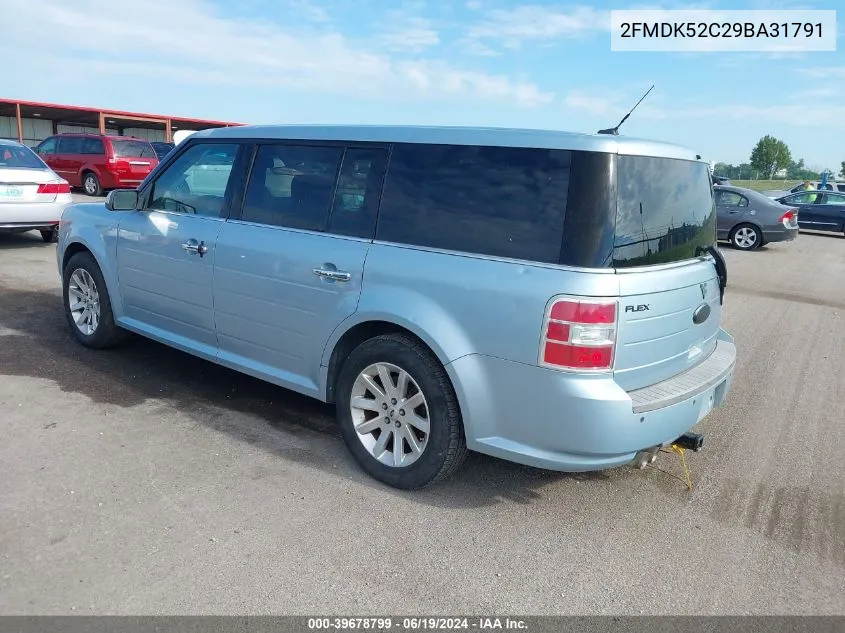 2009 Ford Flex Sel VIN: 2FMDK52C29BA31791 Lot: 39678799