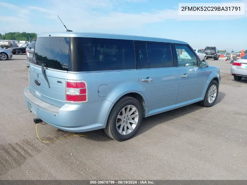 2009 Ford Flex Sel VIN: 2FMDK52C29BA31791 Lot: 39678799