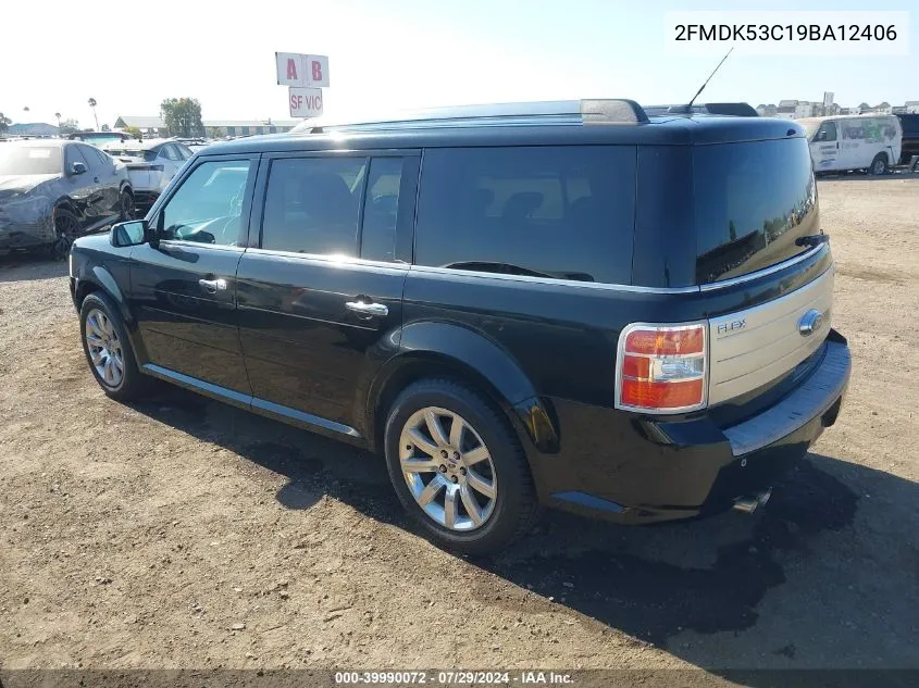 2009 Ford Flex Limited VIN: 2FMDK53C19BA12406 Lot: 39990072