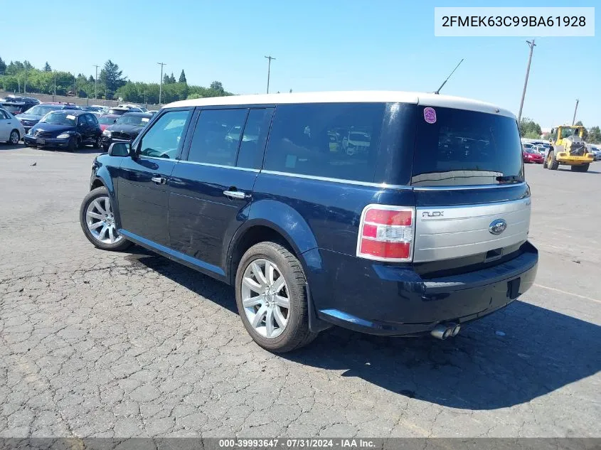 2009 Ford Flex Limited VIN: 2FMEK63C99BA61928 Lot: 39993647