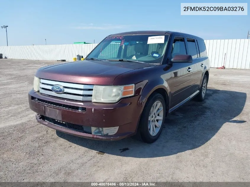 2009 Ford Flex Sel VIN: 2FMDK52C09BA03276 Lot: 40078486