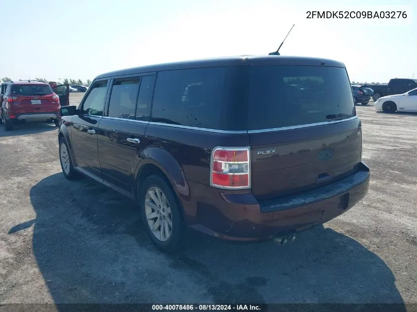 2009 Ford Flex Sel VIN: 2FMDK52C09BA03276 Lot: 40078486