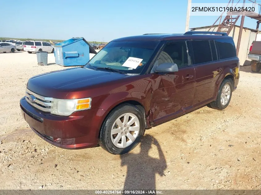 2009 Ford Flex Se VIN: 2FMDK51C19BA25420 Lot: 40254764