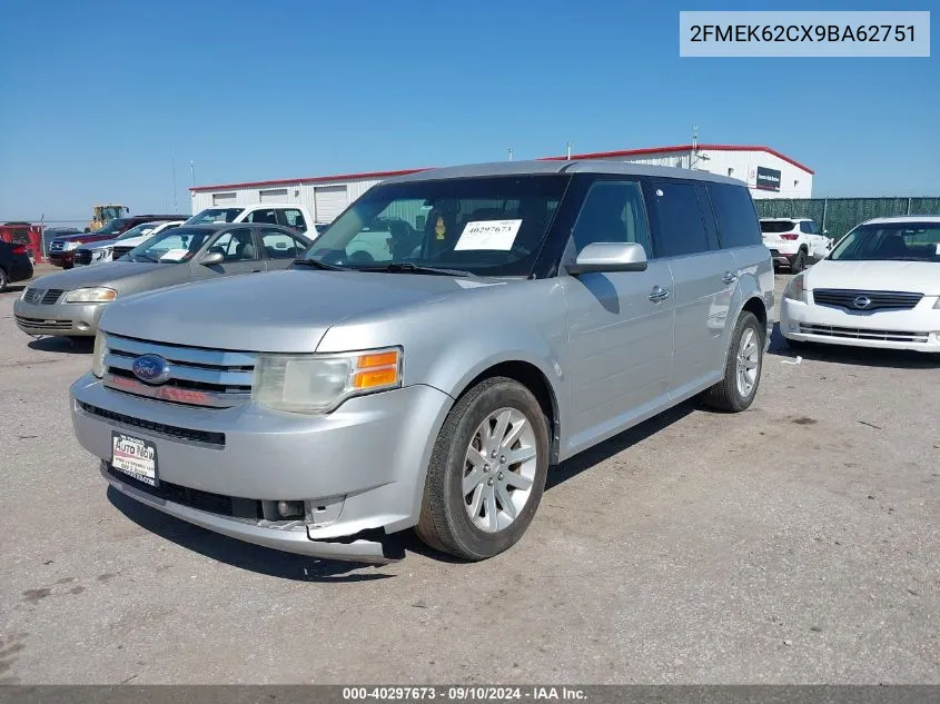 2009 Ford Flex Sel VIN: 2FMEK62CX9BA62751 Lot: 40297673