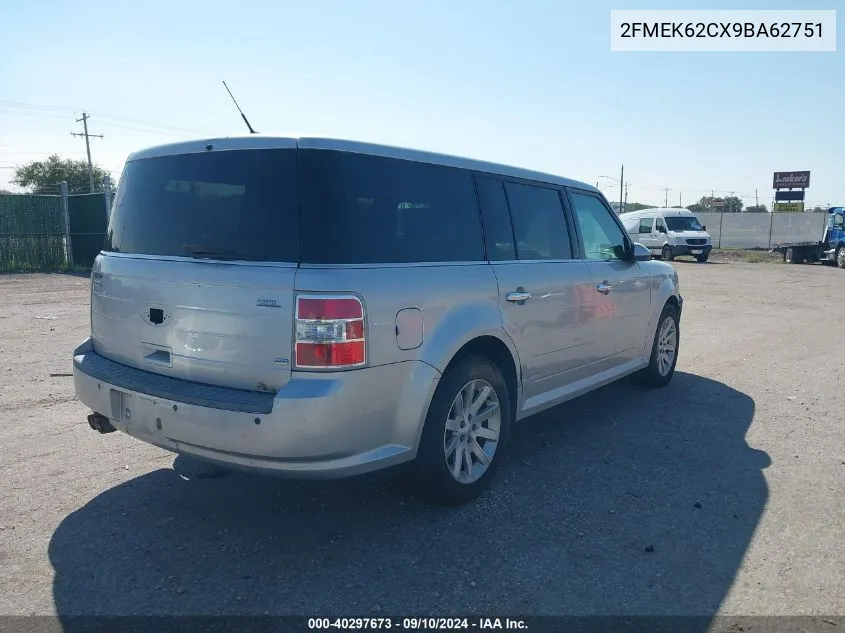 2009 Ford Flex Sel VIN: 2FMEK62CX9BA62751 Lot: 40297673