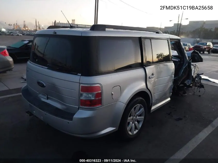 2009 Ford Flex Se VIN: 2FMDK51C19BA25658 Lot: 40316323