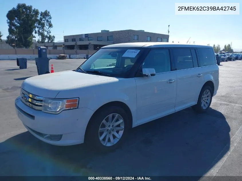 2009 Ford Flex Sel VIN: 2FMEK62C39BA42745 Lot: 40338560