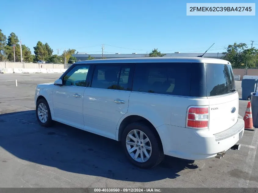 2FMEK62C39BA42745 2009 Ford Flex Sel