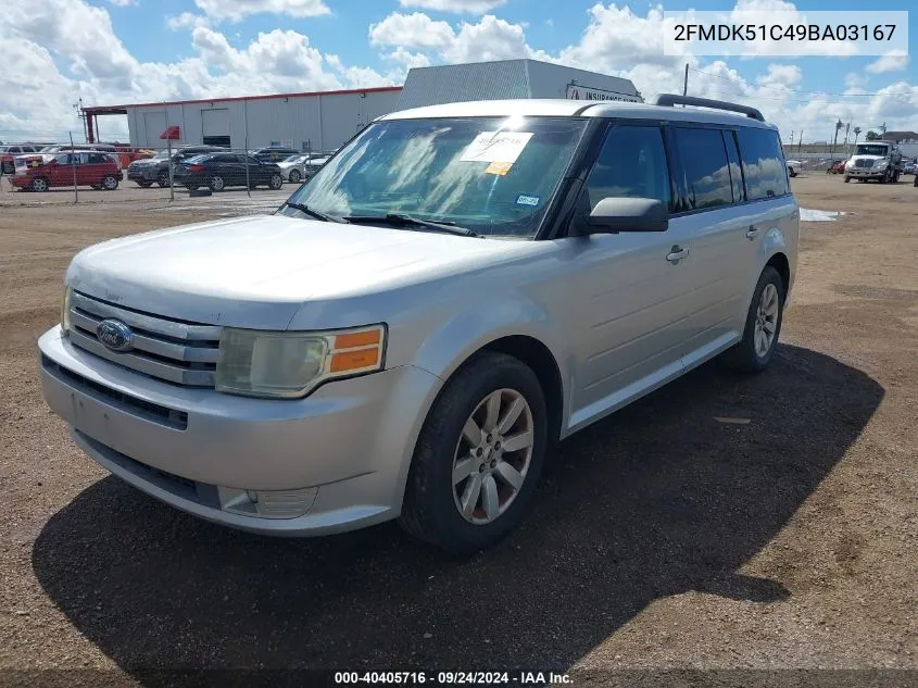 2FMDK51C49BA03167 2009 Ford Flex Se