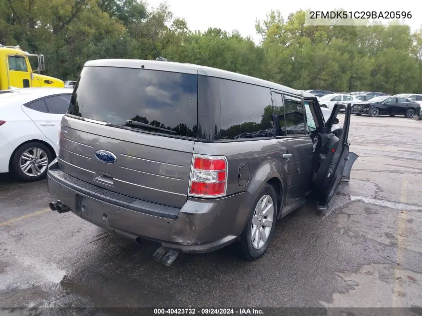 2009 Ford Flex Se VIN: 2FMDK51C29BA20596 Lot: 40423732