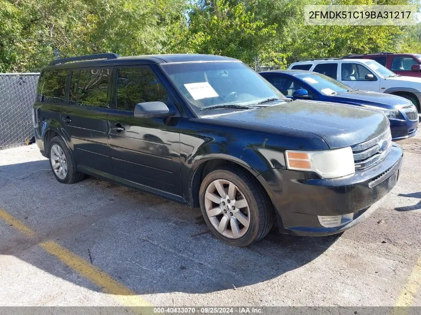 2009 Ford Flex Se VIN: 2FMDK51C19BA31217 Lot: 40433070