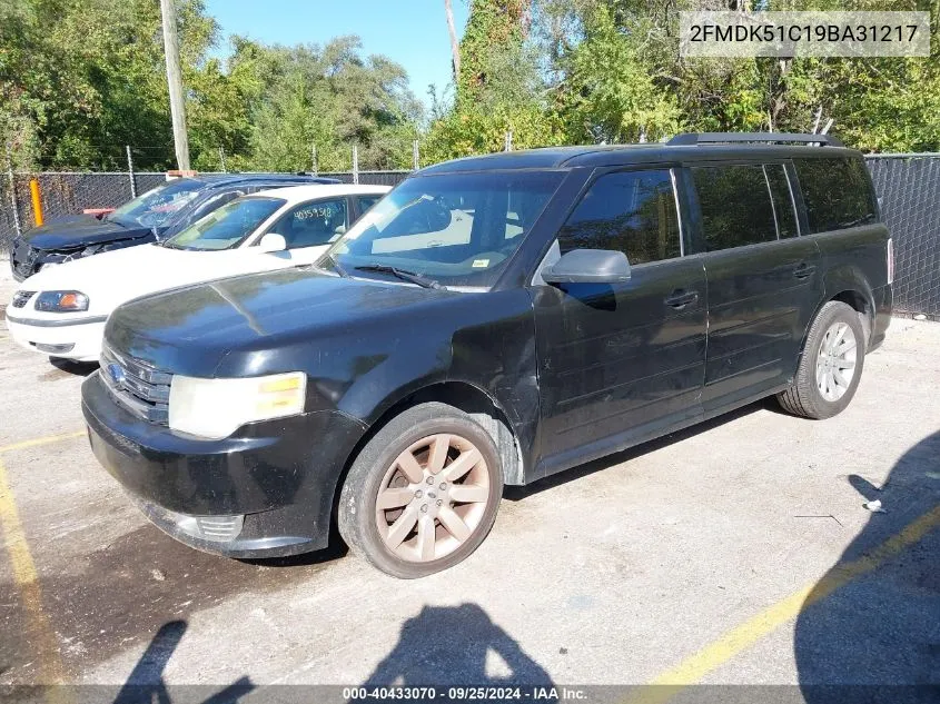 2009 Ford Flex Se VIN: 2FMDK51C19BA31217 Lot: 40433070