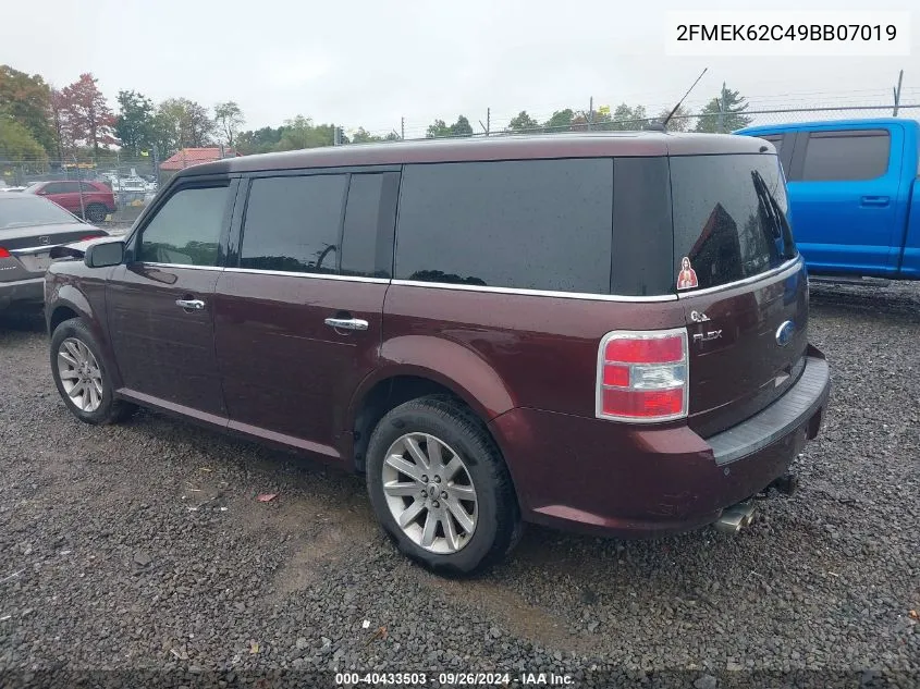 2009 Ford Flex Sel VIN: 2FMEK62C49BB07019 Lot: 40433503