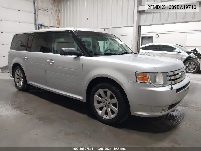 2009 Ford Flex Se VIN: 2FMDK51C89BA19713 Lot: 40507811