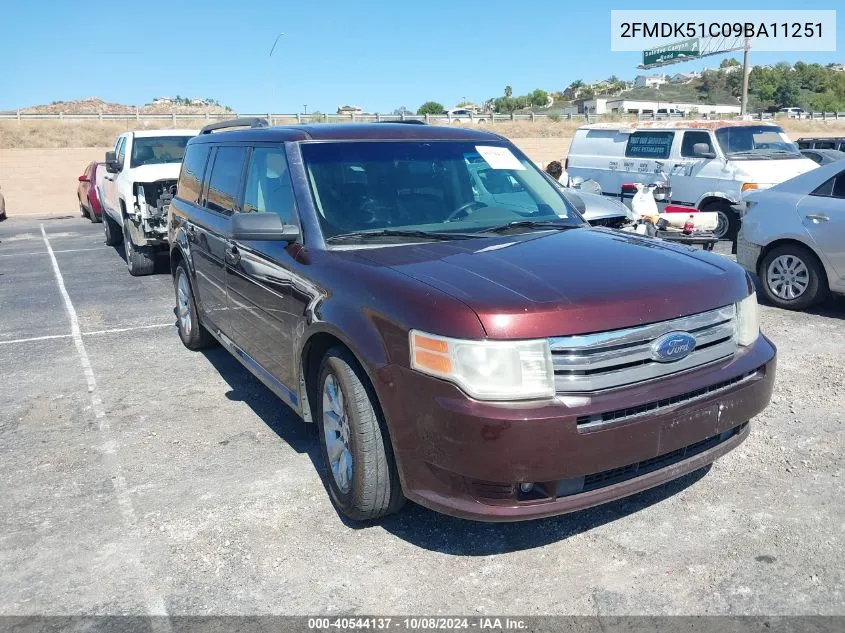 2009 Ford Flex Se VIN: 2FMDK51C09BA11251 Lot: 40544137