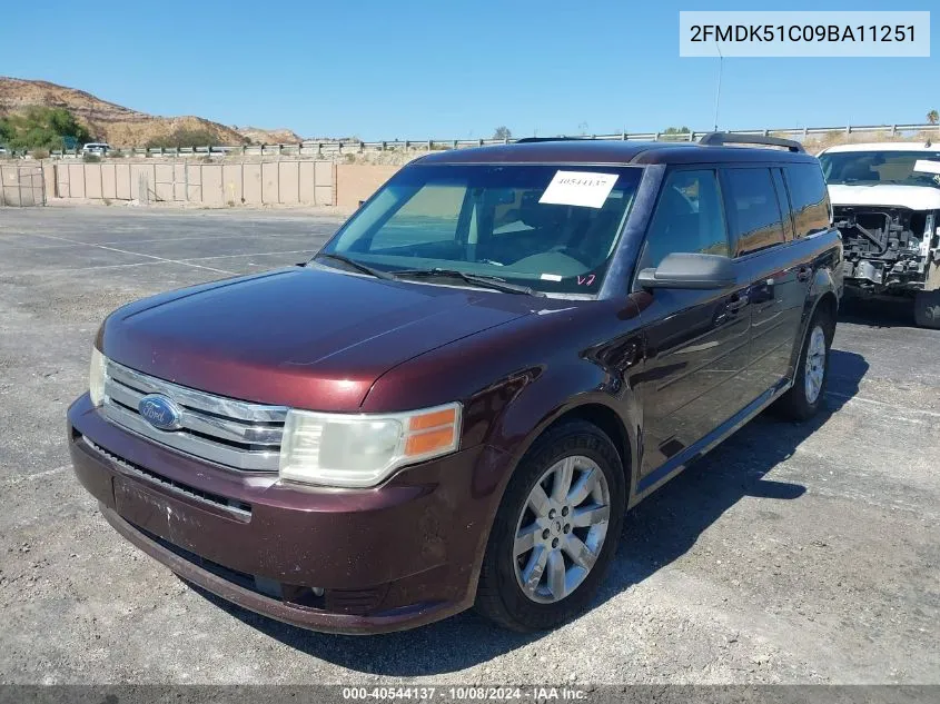 2009 Ford Flex Se VIN: 2FMDK51C09BA11251 Lot: 40544137