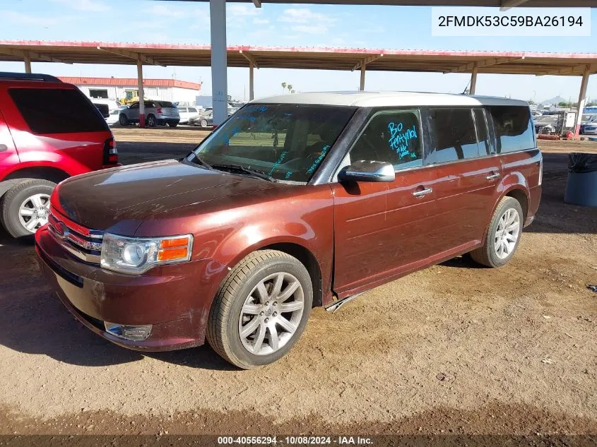 2009 Ford Flex Limited VIN: 2FMDK53C59BA26194 Lot: 40556294