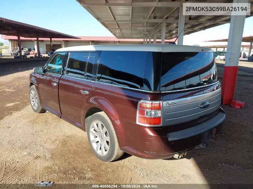 2009 Ford Flex Limited VIN: 2FMDK53C59BA26194 Lot: 40556294