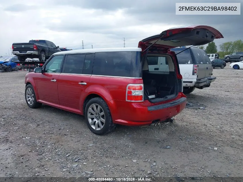 2009 Ford Flex Limited VIN: 2FMEK63C29BA98402 Lot: 40594460