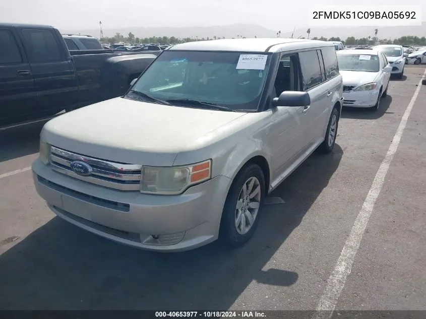 2009 Ford Flex Se VIN: 2FMDK51C09BA05692 Lot: 40653977