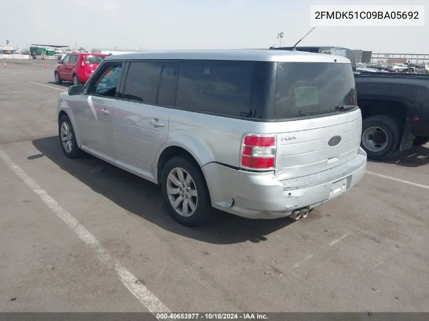 2009 Ford Flex Se VIN: 2FMDK51C09BA05692 Lot: 40653977