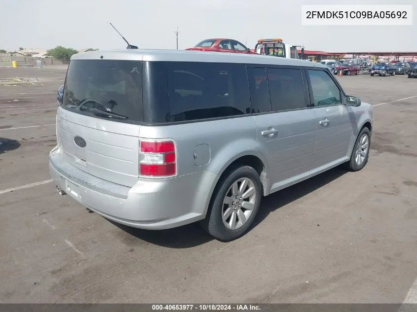 2009 Ford Flex Se VIN: 2FMDK51C09BA05692 Lot: 40653977